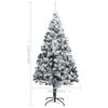 vidaXL Artificial Pre-lit Christmas Tree with Ball Set Green 210 cm PVC