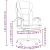 vidaXL Reclining Office Chair Grey Faux Leather