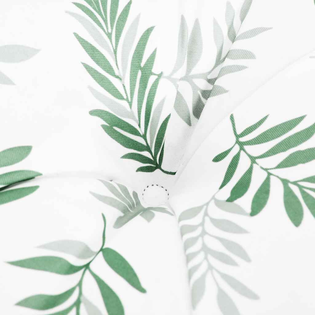 vidaXL Garden Bench Cushions 2pcs Leaf Pattern 100x50x7cm Fabric