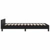vidaXL Bed Frame without Mattress Black Twin XL Faux Leather