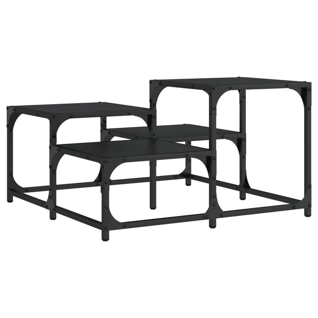 vidaXL Coffee Table Black 68x68x40 cm Engineered Wood