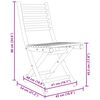 vidaXL 3 Piece Bistro Set Bamboo