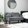 vidaXL Bench with Cushions Dark Grey 120.5x65x75 cm Velvet