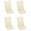 vidaXL Garden Reclining Chairs 3 pcs with Cushions Solid Acacia Wood