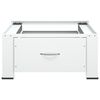 vidaXL Washing Machine Pedestal with Drawer White