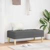 vidaXL Bench with Cushion Dark Grey 113 x 57 x 39 cm Fabric