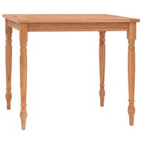 vidaXL Batavia Table 85x85x75 cm Solid Teak Wood