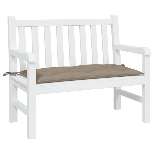 vidaXL Garden Bench Cushion Taupe 110x50x7 cm Oxford Fabric