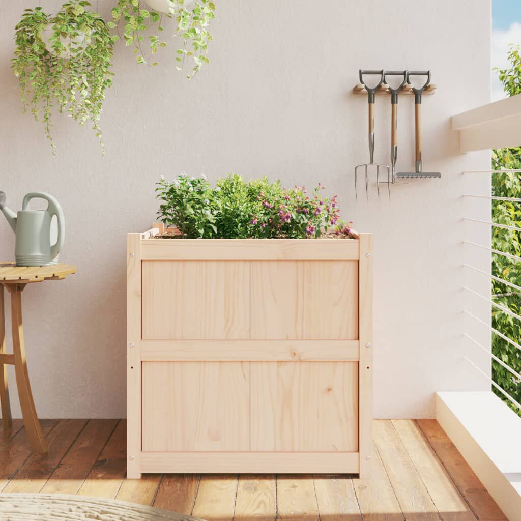 vidaXL Garden Planter 70x70x70 cm Solid Wood Pine