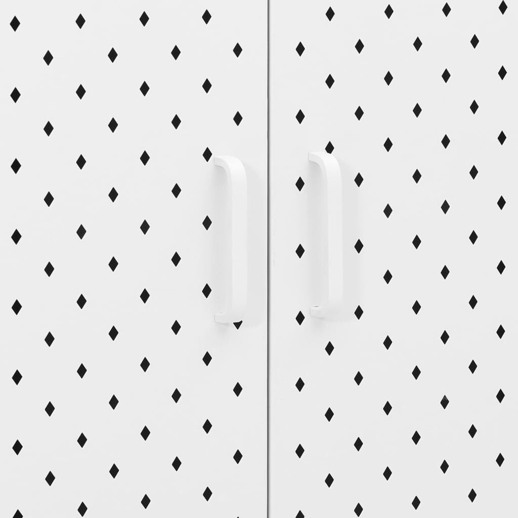 vidaXL Highboard White 80x35x135 cm Steel