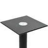 vidaXL Speaker Stands 2 pcs Tempered Glass 1 Pillar Design Black