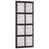 vidaXL Hand-Carved Wall Panel MDF 40x80x1.5 cm Black and White