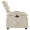 vidaXL Electric Recliner Chair Cream Faux Leather
