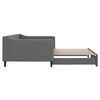 vidaXL Daybed with Trundle without Mattress Dark Grey 100x190 cm