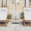 vidaXL Parasol Base Granite 30 kg Square Grey
