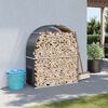 vidaXL Log Holder Anthracite 120x45x140 cm Galvanised Steel