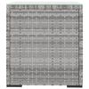 vidaXL Side Table Grey 40x37x40.5 cm Poly Rattan and Tempered Glass