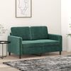 vidaXL 2-Seater Sofa Dark Green 120 cm Velvet