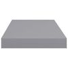 vidaXL Floating Wall Shelf Grey 50x23x3.8 cm MDF