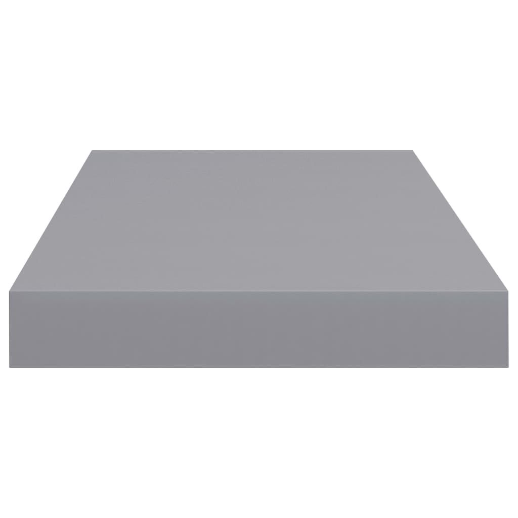 vidaXL Floating Wall Shelf Grey 50x23x3.8 cm MDF
