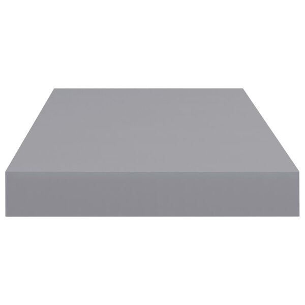 vidaXL Floating Wall Shelf Grey 50x23x3.8 cm MDF