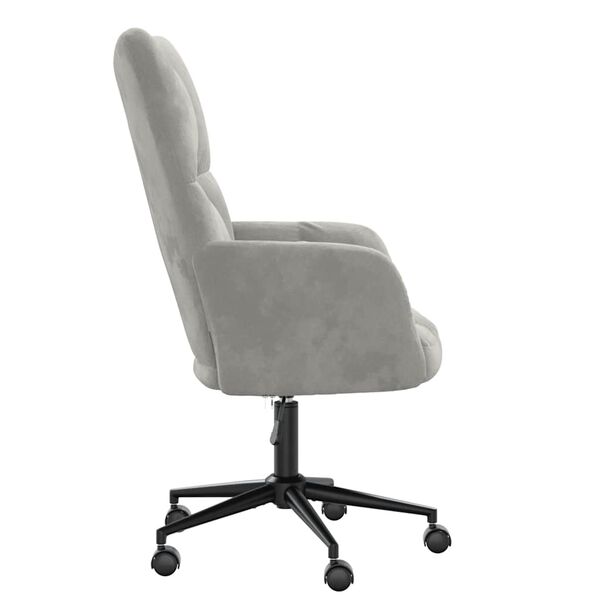 vidaXL Relaxing Chair Light Grey Velvet