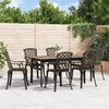 vidaXL Garden Chairs 6 pcs Cast Aluminium Bronze