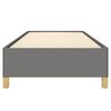 vidaXL Bed Frame without Mattress Dark Grey 100x190 cm Twin Fabric