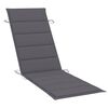 vidaXL Rocking Sun Lounger with Cushion Solid Teak Wood