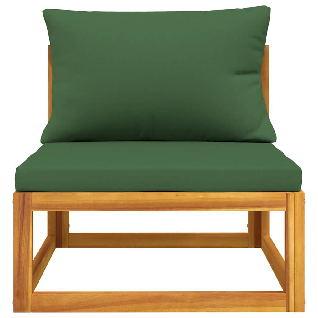 vidaXL 2 Piece Garden Sofa Set with Cushions Solid Wood Acacia