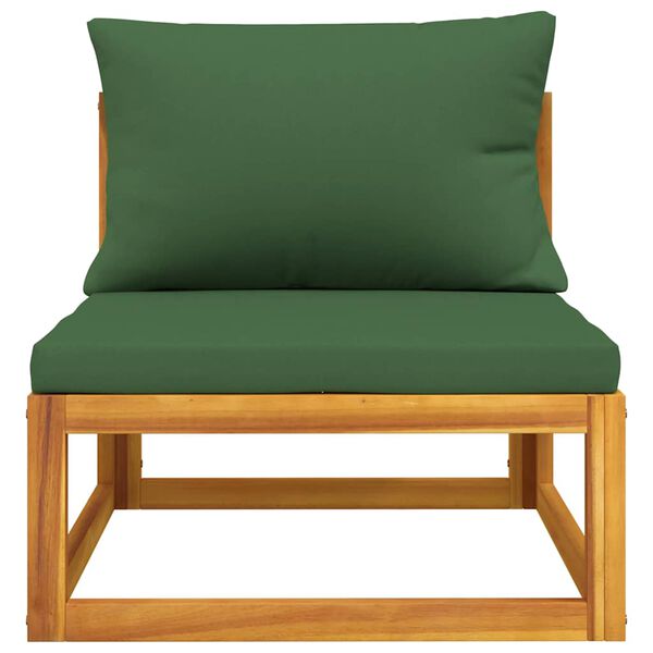 vidaXL 2 Piece Garden Sofa Set with Cushions Solid Wood Acacia