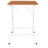 vidaXL Folding Bistro Table 55x54x71 cm Solid Wood Acacia and Steel
