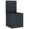 vidaXL Storage Box Anthracite 55 x 53 x 57 cm Polypropylene