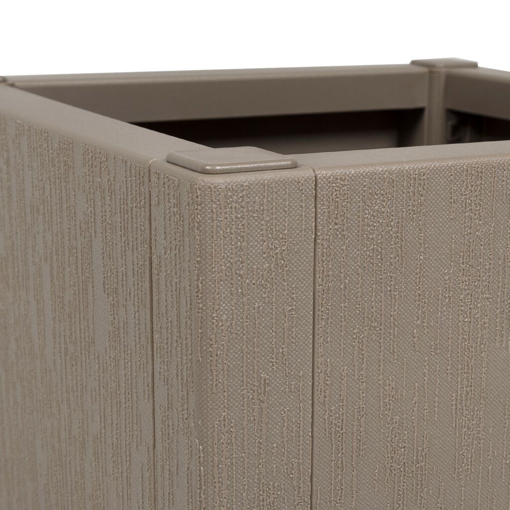 vidaXL Garden Planter Dove grey PP (polypropylene) 36 x 36 x 35 cm