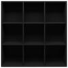 vidaXL Book Cabinet Black 98x29x97.5 cm Engineered Wood