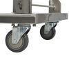 vidaXL Platform Wagon Silver 82x53x86 cm Stainless Steel