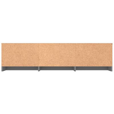 vidaXL TV Cabinet Grey 140x40x35.5 cm Engineered Wood