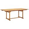 vidaXL 7 Piece Garden Dining Set Beige Poly Rattan and Solid Wood