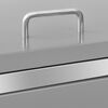 vidaXL Double Wheelie Bin Shed 138x77.5x112.5 cm Stainless Steel