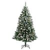 vidaXL Artificial Hinged Christmas Tree 150 LEDs & Ball Set 150 cm