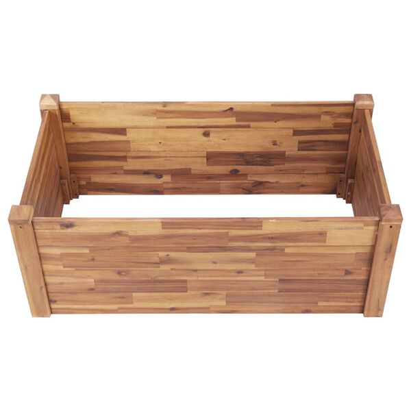 vidaXL Garden Raised Bed 110x60x44 cm Solid Acacia Wood
