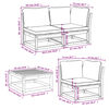 vidaXL 6 Piece Garden Lounge Set with Cushions Solid Wood Acacia