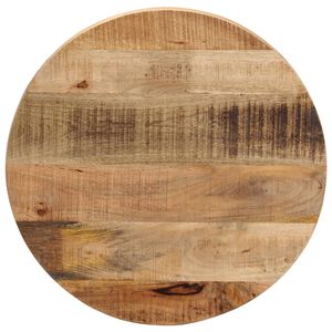 vidaXL Table Top &Oslash; 50x1.5 cm Round Solid Wood Rough Mango