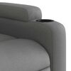 vidaXL Electric Massage Recliner Chair Dark Grey Fabric