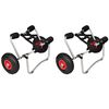 vidaXL Kayak Trolleys 2 pcs Aluminium