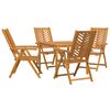 vidaXL Garden Dining Set 5 pcs Brown Solid Acacia Wood