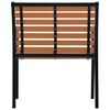 vidaXL Garden Chairs 2 pcs Steel and WPC Black and Brown