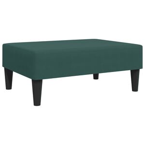 vidaXL Footstool Dark Green 77x55x31 cm Velvet