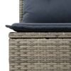 vidaXL Garden Sofa Set 6 pcs Grey Poly rattan