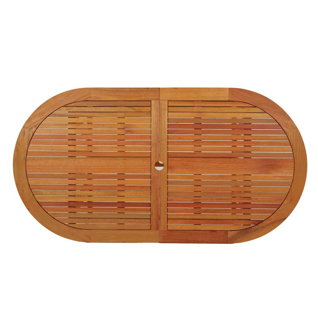 vidaXL Garden Table 160x85x75 cm Solid Wood Eucalyptus